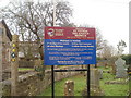 Church sign board, St Thomas the Apostle, Redwick in NP26 3DZ