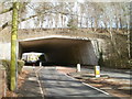 Coychurch Road passes beneath M4 motorway, Pencoed in CF35 5LJ