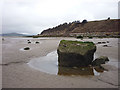 Boulders on the beach below Red Bank in LA5 8JP