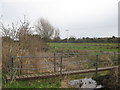 Footbridge over a channel near the North Stream in CT14 0LX