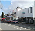 Pencoed Library and bus stop in CF35 5PY