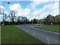 Approaching the junction of the A334 and A3051 at Botley in SO32 2BA