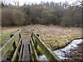 Footbridge over the River Poulter in S44 6SY