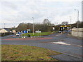 Roundabout on the A73 outside Cleland. in ML1 5NY