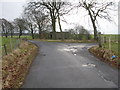 Minor Road Junction south-east of Hareshaw in ML1 5NQ