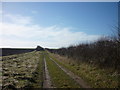 A bridleway to Owmby, Lincolnshire in DN38 6AG