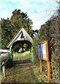 Holy Trinity, Durley: lych gate in SO32 2NU