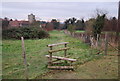 Stile on the path to Boxley in ME14 3DZ
