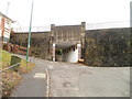 Footpath under Bridge Street, Six Bells in NP13 1BT