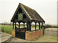 Lych gate at Old Catton Cemetery, north of Norwich. in NR6 7GG
