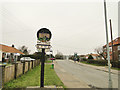 Crostwick Lane, Spixworth and Village sign in NR10 3PY