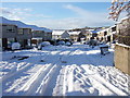 Lochnagar Drive in winter in G61 4SE