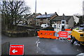 Sabden Bridge is closed in BB7 9FY