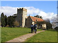 Walkers near Haselor Church in B49 6LX
