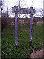 Old sign, New Road East Clandon in GU4 7SE