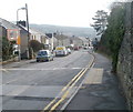 Looking down Penscynor, Cilfrew, from the edge of Cilffriw Primary School in SA10 8DA
