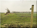 Footpath No.20 over a field headland in Bruisyard