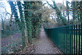 Footpath by Valley Park School in ME14 5SY