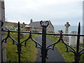 View through the gates of St. Tudno's Church in LL30 2XG