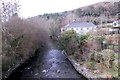 Looking down the Leri in Tal-y-bont (Ceredigion)