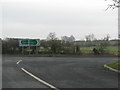 Road from Drakes Broughton joins the A44 in WR10 2AT