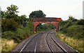Bridge over the railway near Brockhill Farm in WR5 2SE