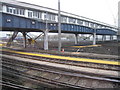 Long footbridge at Clapham Junction station in SW11 5UZ