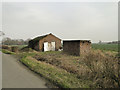 Derelict buildings beside the road at Cransford in IP13 9PQ