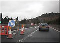A9 above Loch Faskally during roadworks in PH16 5JX