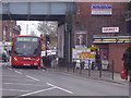 Railway bridge and bus, Northolt Road in HA2 0PL