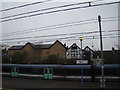 Tudor building off York Road, viewed from Ilford station in IG1 4HR