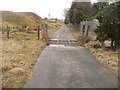 Cattle grid across a lane near to Golf Road, Nantyglo in NP23 4QS