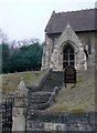 Church steps and porch in WF8 3LU