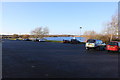 Car park at Grafham Water Lodge in Perry