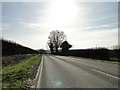 The A1065, unusually quiet, looking south in PE32 2DA