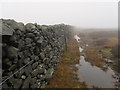 Wet Dry Stone Wall on Cracoe Fell in BD23 6LE