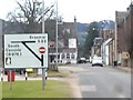 Approach to a road junction in Ballater in AB35 5PU