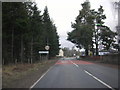 Road entering Dulnain Bridge in PH26 3NX