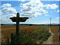 Milford Church signpost in SO41 0AZ