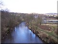 The River Irwell at Ewood Bridge in Ewood Bridge