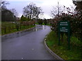 Entrance to Northbrook Private Estate on the A31 in GU10 4JX