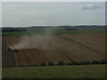 Harvesting near Sheepdrove in RG17 7XA