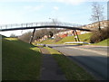 Ty Gwyn Way footbridge, Cwmbran in NP44 5EP