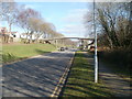 Footbridge from Bedford Close to Barnets, Cwmbran in NP44 5EP