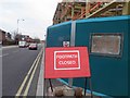Clarence Street footpath closed. in L1 2SU