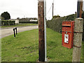 G VI R postbox at the junction of St Nicholas Close and Back Street in PE32 1QR
