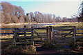 Gate on Tweedside path, Melrose in TD6 9BH