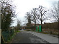Looking from Crossbush Lane up to the Convent of the Poor Clares in BN18 9PH