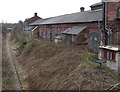 Bolsover - railway and rear of colliery workshops in S44 6GP
