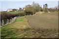 Wide headland, broad hedge, Mows Hill Farm in B94 5PP